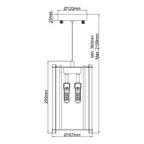 Pendelleuchte Crystal Skye (verchromt) 2x - Elstead Lighting