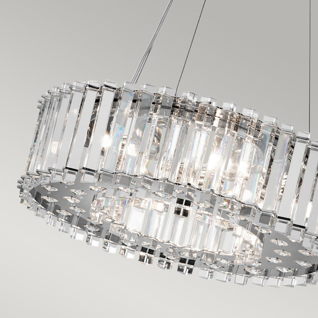 Pendelleuchte Crystal Skye (verchromt) 6x - Elstead Lighting