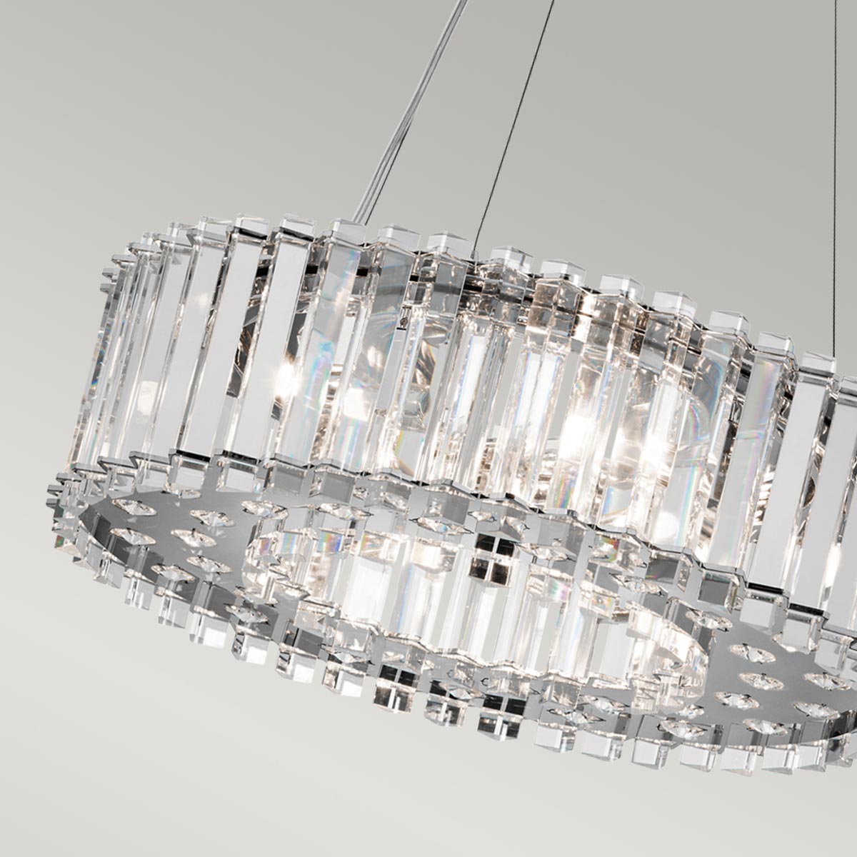 Pendelleuchte Crystal Skye (verchromt) 6x - Elstead Lighting