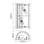 Bad-Wandleuchte Crystal Skye (verchromt) 2x - Elstead Lighting