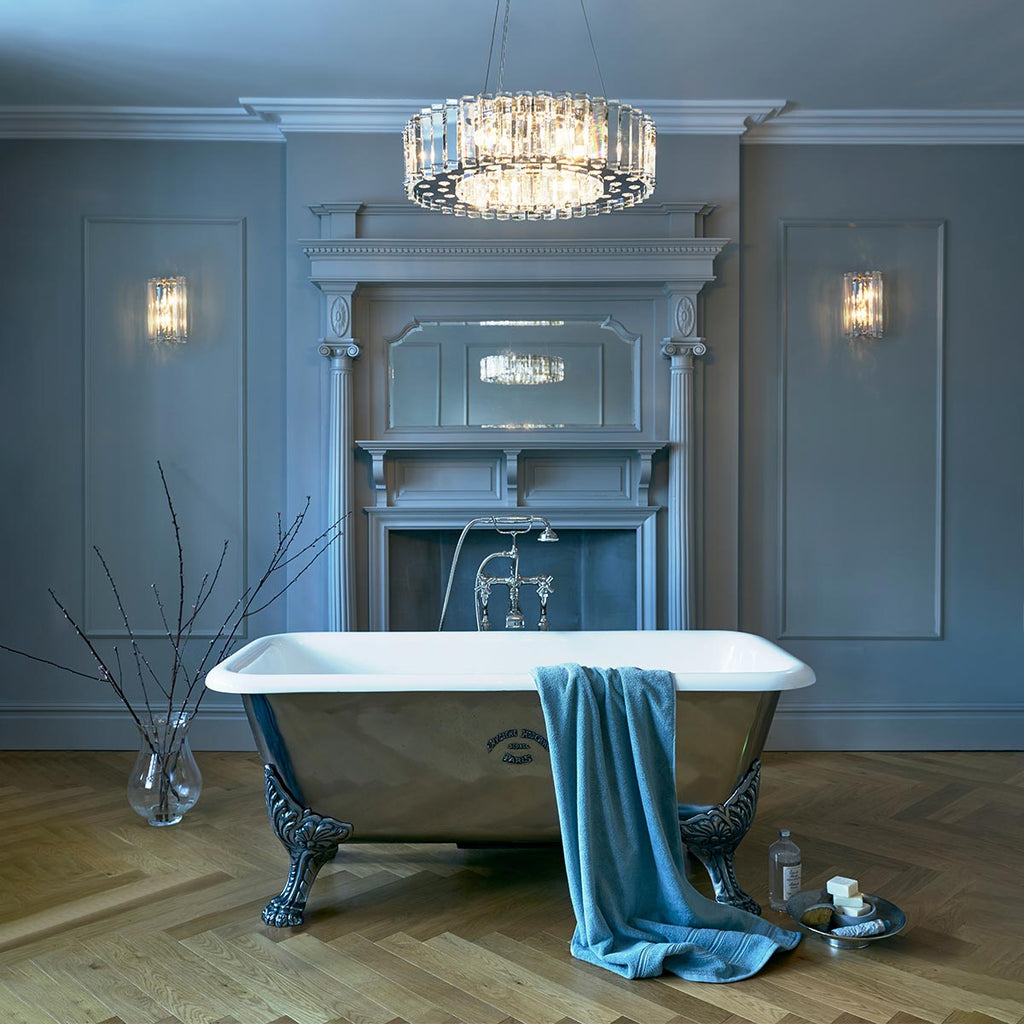 Bad-Wandleuchte Crystal Skye (verchromt) 2x - Elstead Lighting