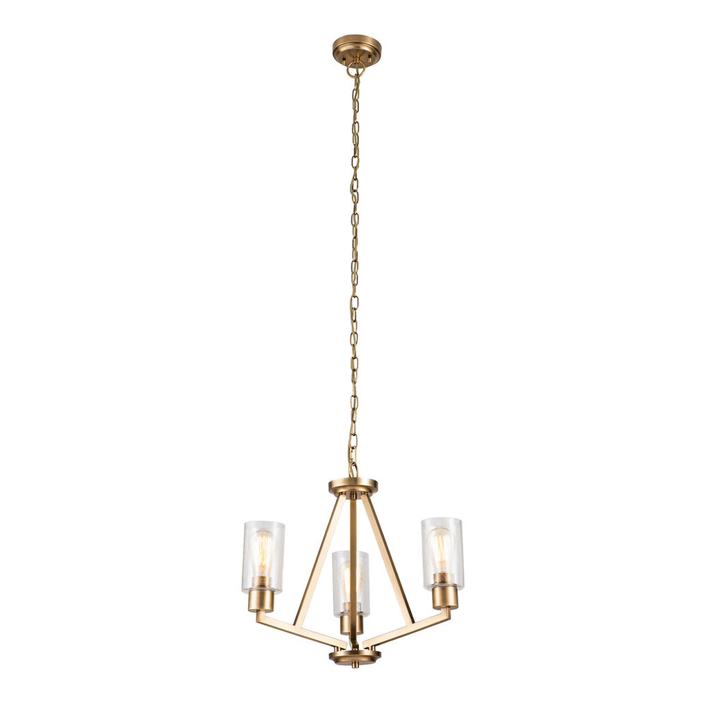 Pendelleuchte Deryn (messingfarben) 3x - Elstead Lighting