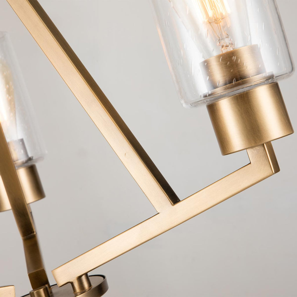 Pendelleuchte Deryn (messingfarben) 3x - Elstead Lighting