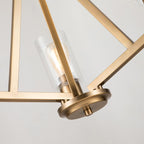 Pendelleuchte Deryn (messingfarben) 3x - Elstead Lighting
