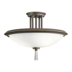 Deckenleuchte Dreyfus (bronzefarben) 3x - Elstead Lighting