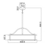 Pendelleuchte Emory (bronzefarben) 4x - Elstead Lighting