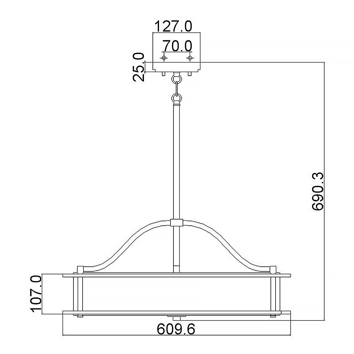 Pendelleuchte Emory (bronzefarben) 4x - Elstead Lighting