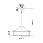 Pendelleuchte Emory (Classic Pewter) 3x - Elstead Lighting