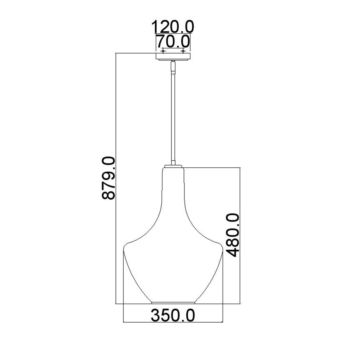 Pendelleuchte Everly (verchromt) 1x - Elstead Lighting