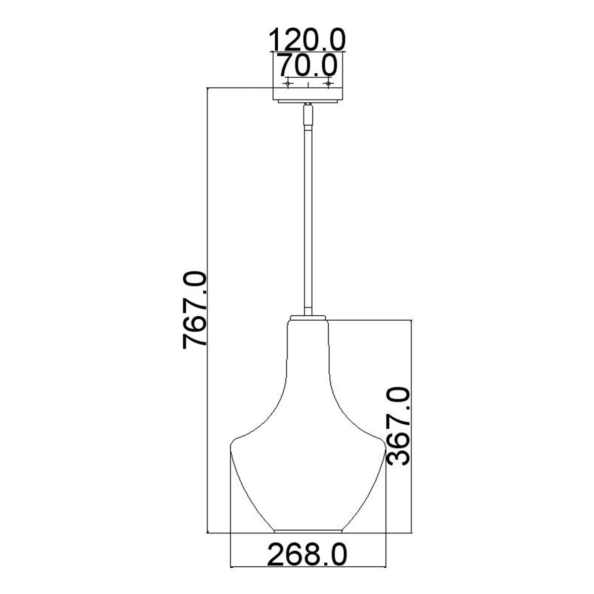 Pendelleuchte Everly (bronzefarben) 1x - Elstead Lighting