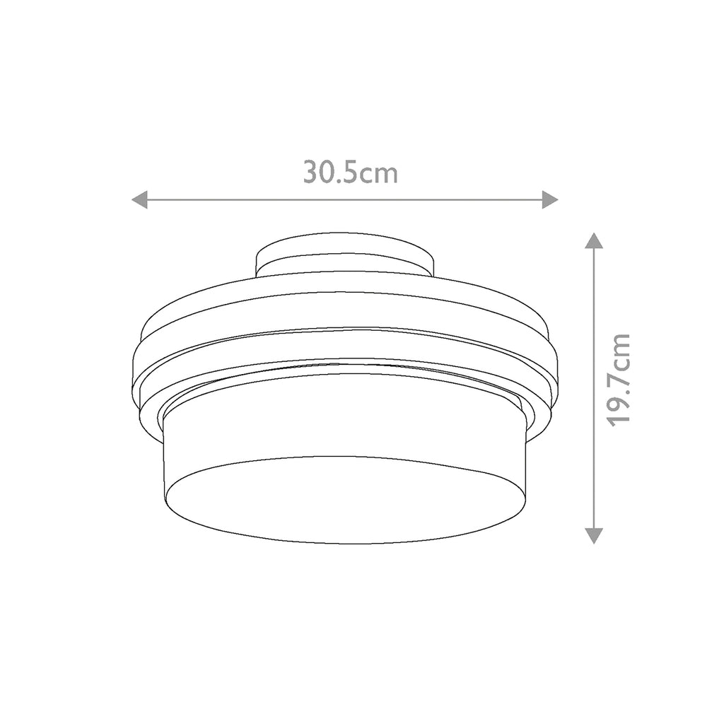 Deckenleuchte Grand Bank (grau) 2x - Elstead Lighting