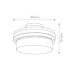 Deckenleuchte Grand Bank (grau) 2x - Elstead Lighting