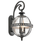 Außen-Wandleuchte Halleron (antik bronzefarbene mit dunkler Patina) 3x - Elstead Lighting