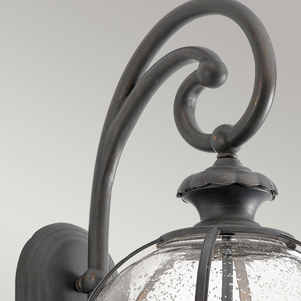 Außen-Wandleuchte Halleron (antik bronzefarbene mit dunkler Patina) 3x - Elstead Lighting