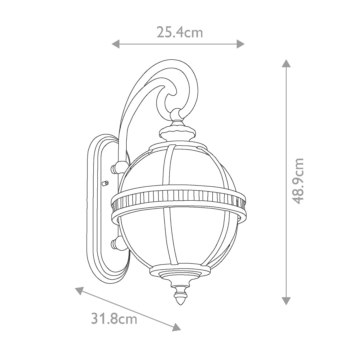 Außen-Wandleuchte Halleron (bronzefarben) 2x - Elstead Lighting