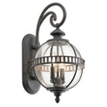 Außen-Wandleuchte Halleron (antik bronzefarbene mit dunkler Patina) 2x - Elstead Lighting