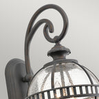 Außen-Wandleuchte Halleron (antik bronzefarbene mit dunkler Patina) 2x - Elstead Lighting