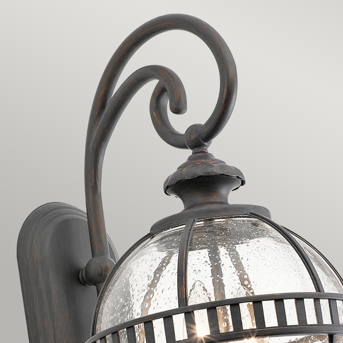 Außen-Wandleuchte Halleron (antik bronzefarbene mit dunkler Patina) 2x - Elstead Lighting