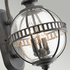 Außen-Wandleuchte Halleron (antik bronzefarbene mit dunkler Patina) 2x - Elstead Lighting