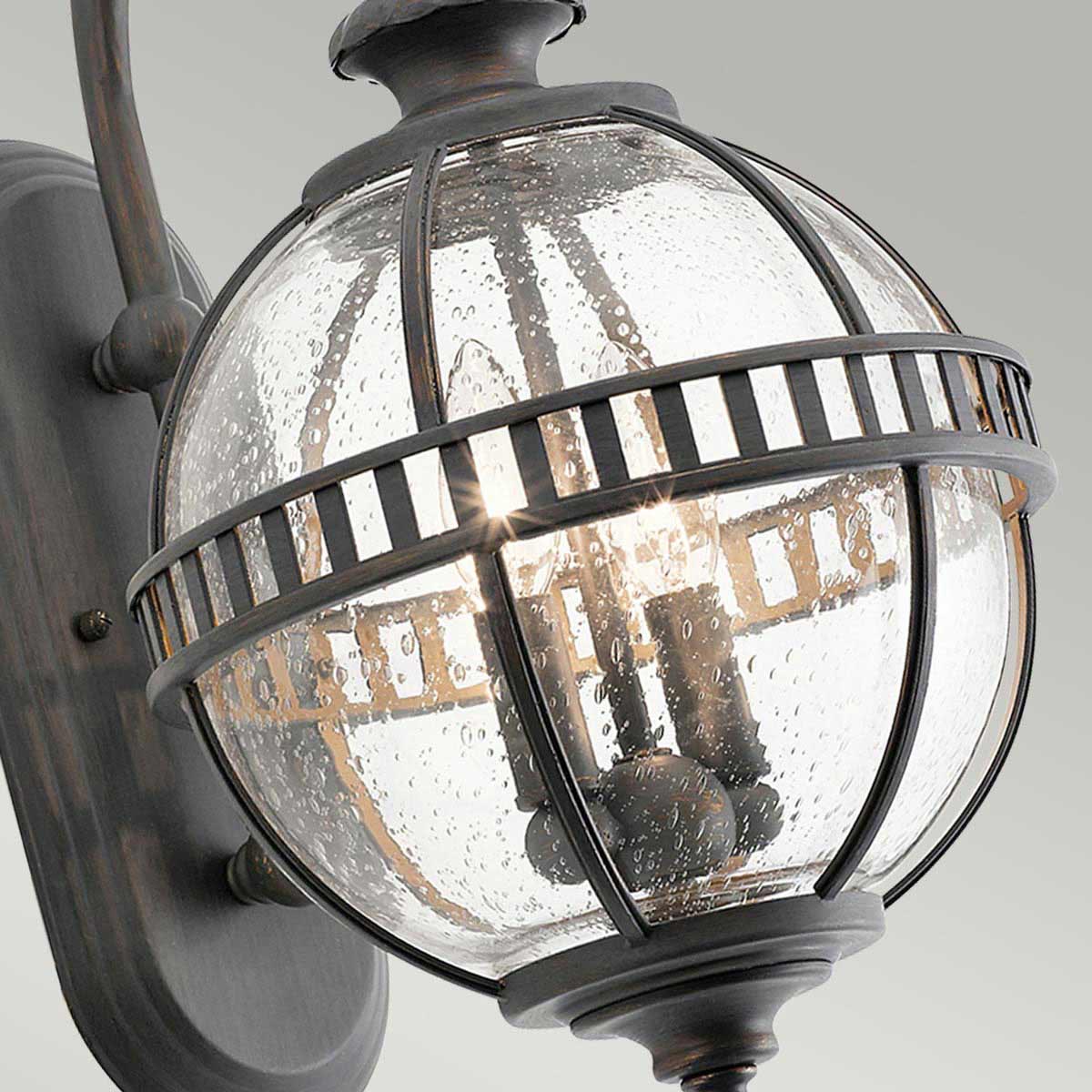 Außen-Wandleuchte Halleron (antik bronzefarbene mit dunkler Patina) 2x - Elstead Lighting