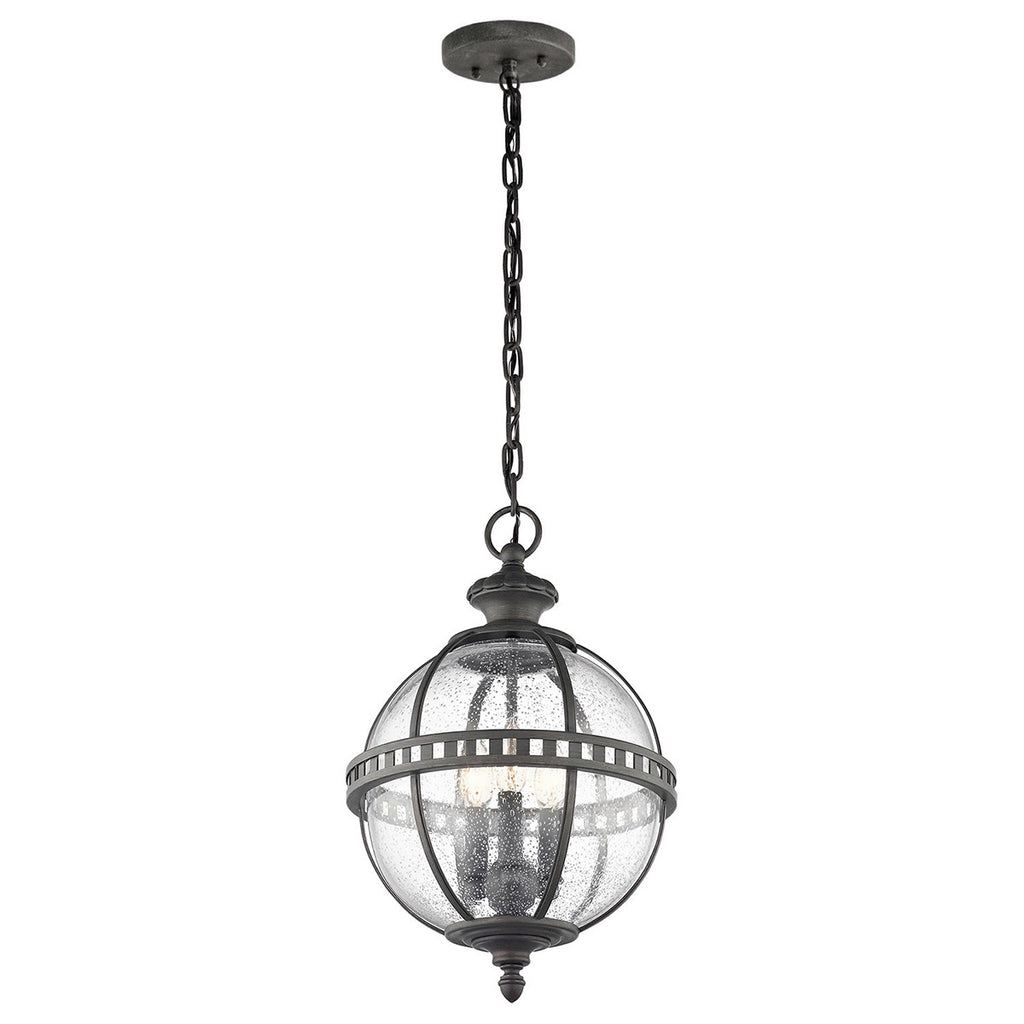 Außen-Pendelleuchte Halleron (antik bronzefarbene mit dunkler Patina) 3x - Elstead Lighting