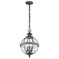 Außen-Pendelleuchte Halleron (antik bronzefarbene mit dunkler Patina) 3x - Elstead Lighting