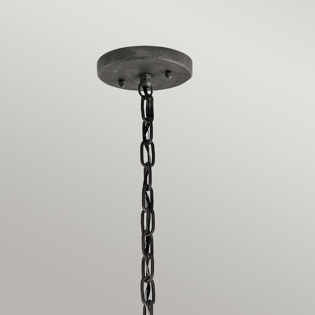 Außen-Pendelleuchte Halleron (antik bronzefarbene mit dunkler Patina) 3x - Elstead Lighting