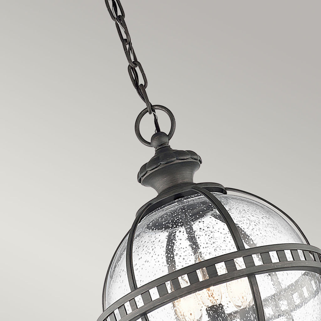 Außen-Pendelleuchte Halleron (antik bronzefarbene mit dunkler Patina) 3x - Elstead Lighting