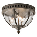 Außen-Deckenleuchte Halleron (antik bronzefarbene mit dunkler Patina) 3x - Elstead Lighting
