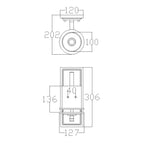 Bad-Wandleuchte Hendrik (verchromt) 1x - Elstead Lighting