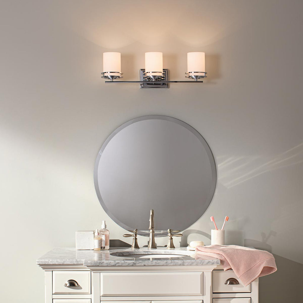 Bad-Wandleuchte Hendrik (verchromt) 3x - Elstead Lighting