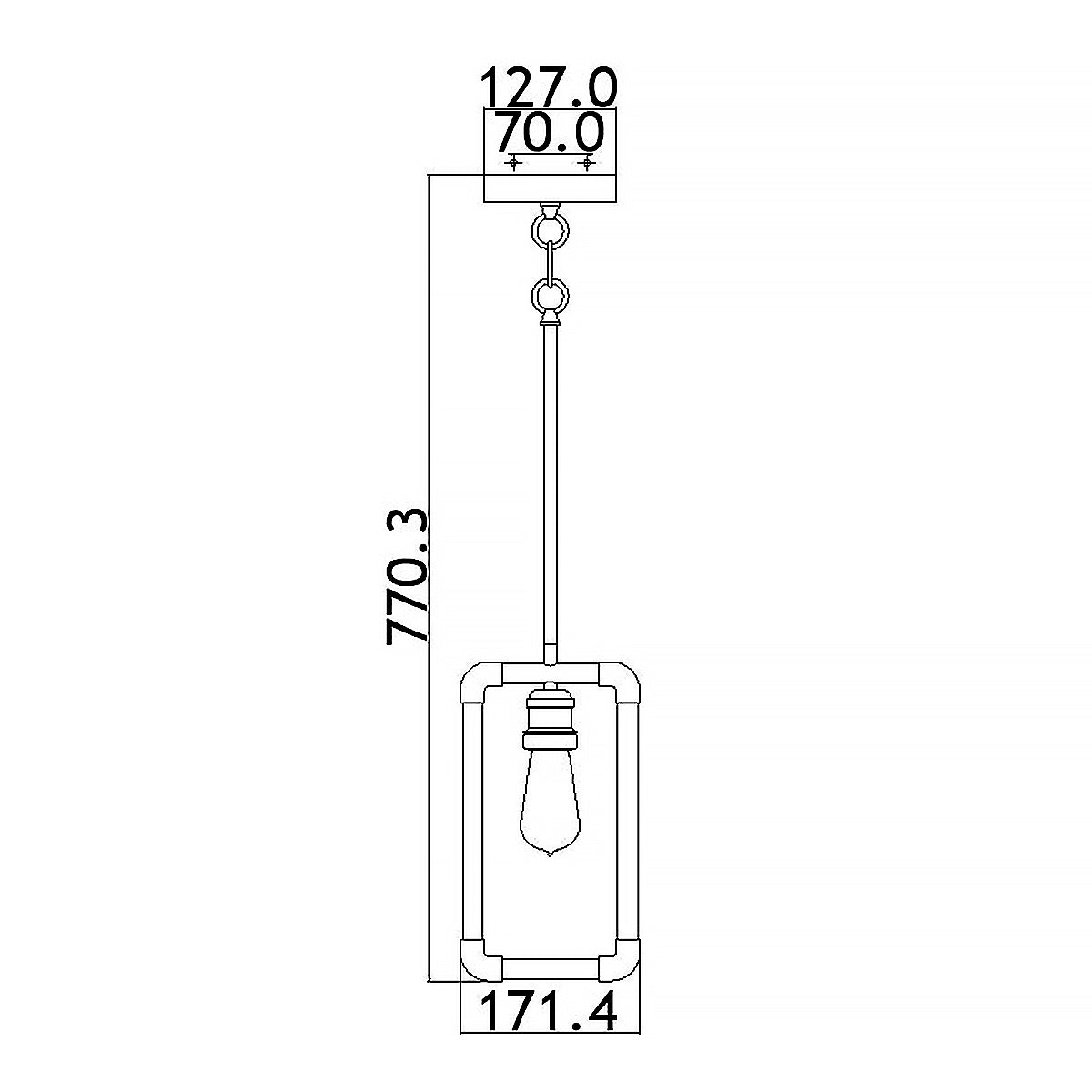 Pendelleuchte Imahn (schwarz) 1x - Elstead Lighting