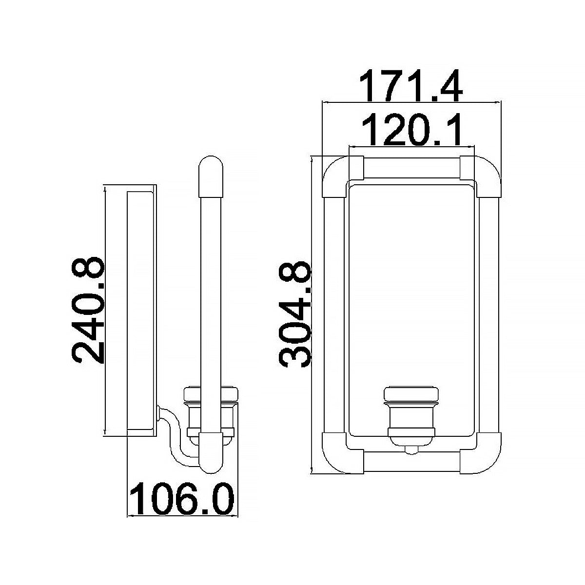 Wandleuchte Imahn (bronzefarben) 1x - Elstead Lighting