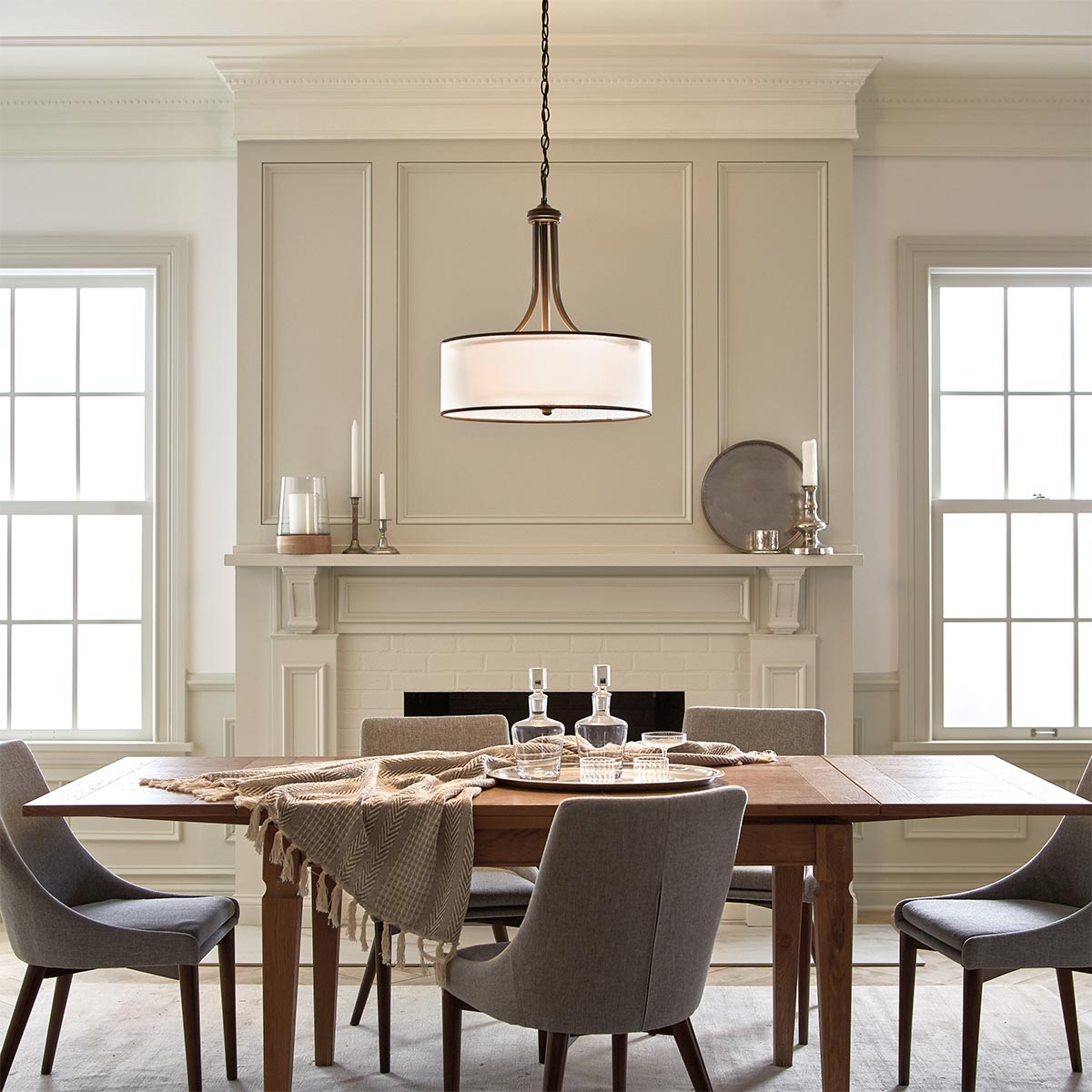 Pendelleuchte Lacey (bronzefarben) 4x - Elstead Lighting