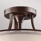 Deckenleuchte Lacey (bronzefarben) 3x - Elstead Lighting