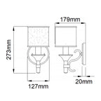 Wandleuchte Lacey (verchromt) 1x - Elstead Lighting