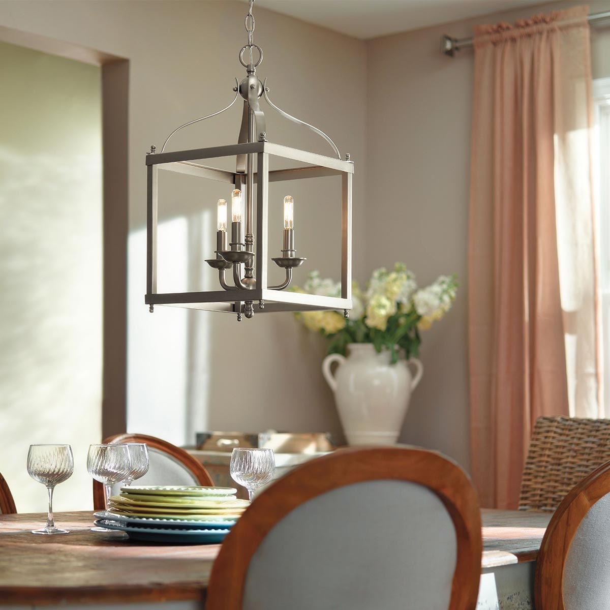 Pendelleuchte Larkin (Nickel) 3x - Elstead Lighting