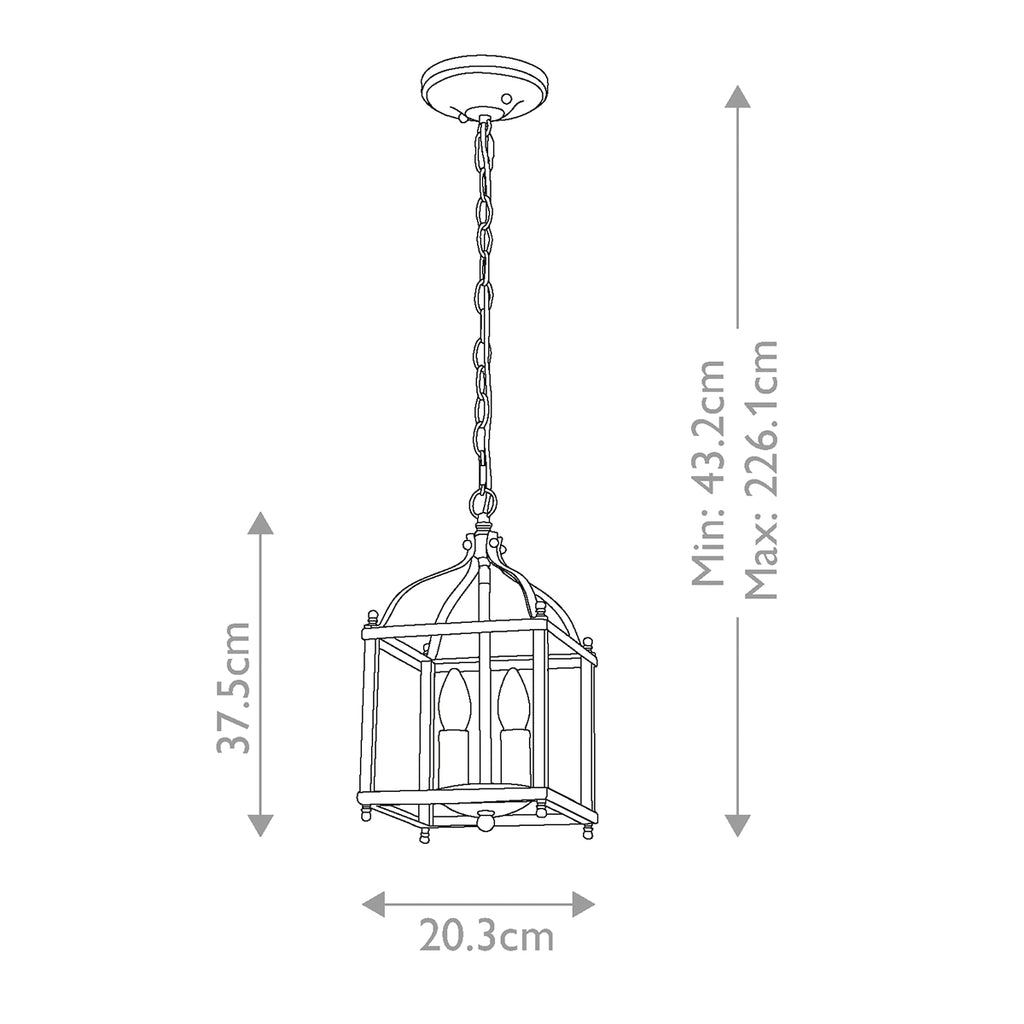 Pendelleuchte Larkin (bronzefarben) 2x - Elstead Lighting