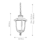 Außen-Pendelleuchte Luverne (bronzefarben) 1x - Elstead Lighting