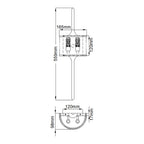 Bad-Wandleuchte Mona (Classic Pewter) 2x - Elstead Lighting