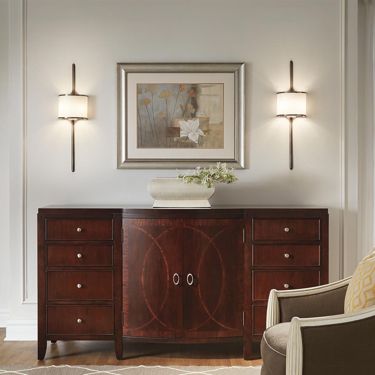 Bad-Wandleuchte Mona (Classic Pewter) 2x - Elstead Lighting
