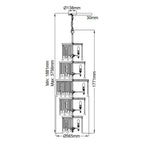 Pendelleuchte Piper (verchromt) 18x - Elstead Lighting