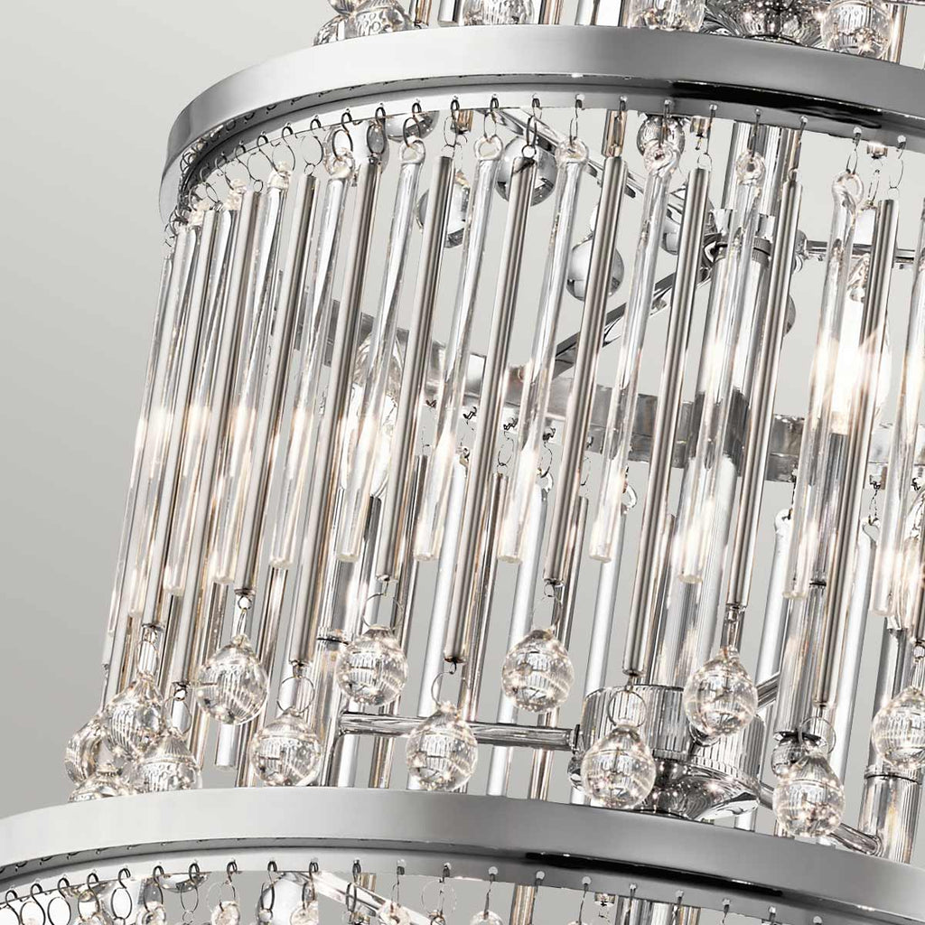 Pendelleuchte Piper (verchromt) 18x - Elstead Lighting