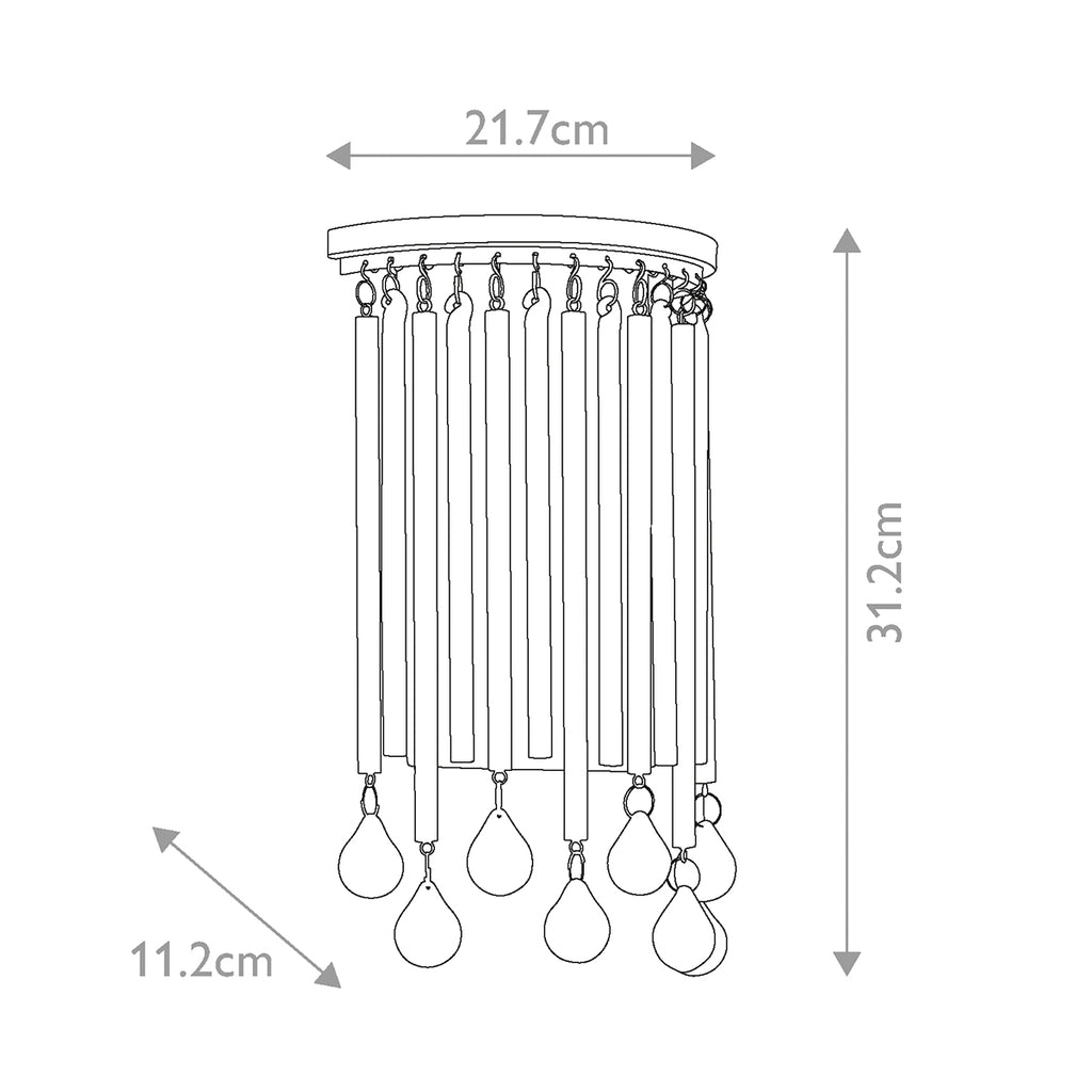 Wandleuchte Piper (Classic Pewter) 2x - Elstead Lighting