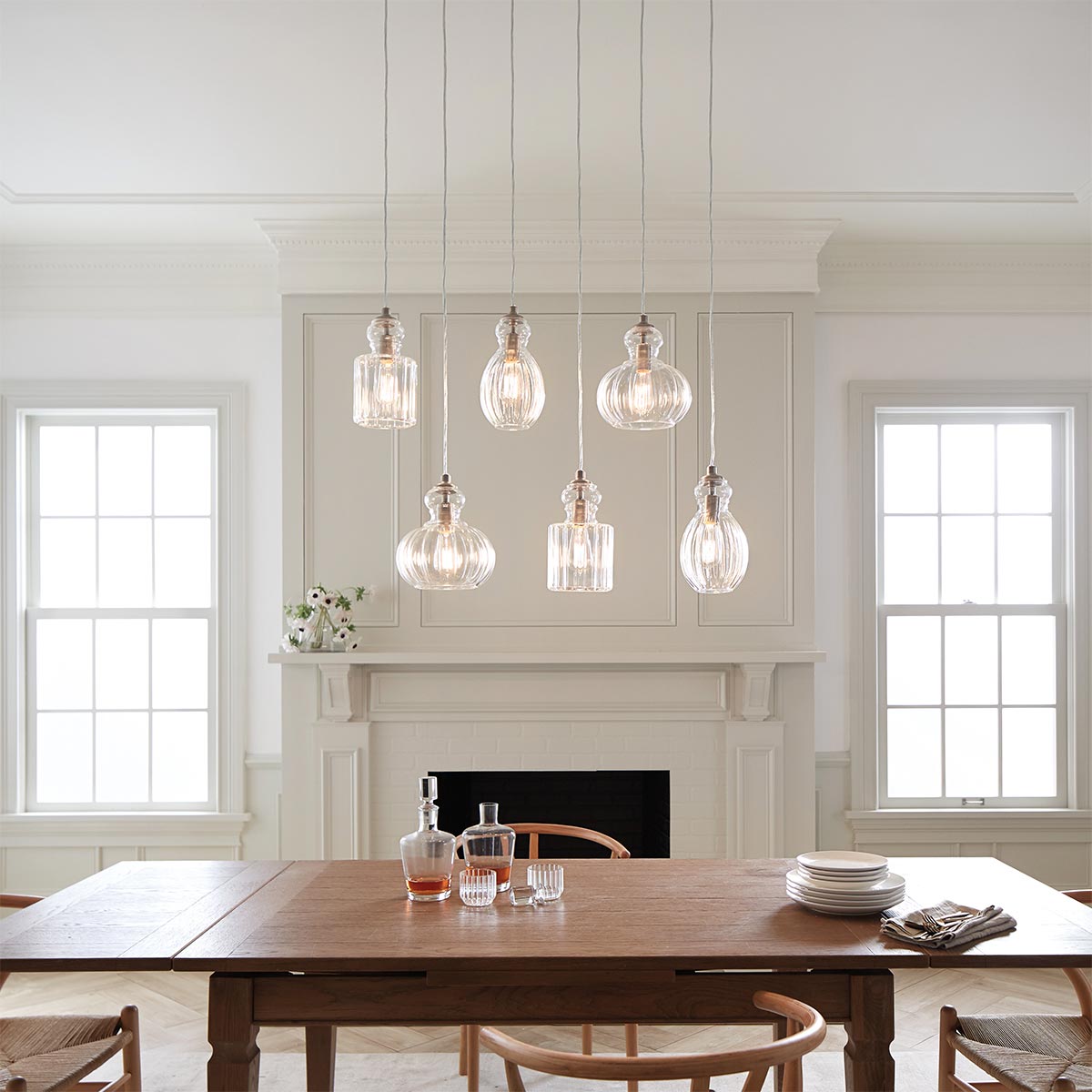 Pendelleuchte Riviera (Nickel) 1x - Elstead Lighting