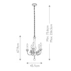 Pendelleuchte Rosalie (goldfarben) 5x - Elstead Lighting