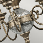 Pendelleuchte Rosalie (goldfarben) 5x - Elstead Lighting