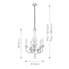 Pendelleuchte Rosalie (goldfarben) 5x - Elstead Lighting