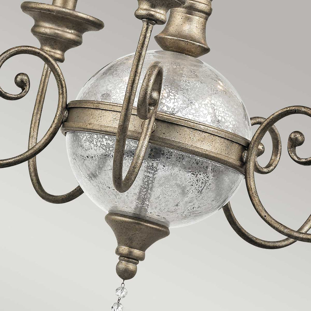 Pendelleuchte Rosalie (goldfarben) 5x - Elstead Lighting