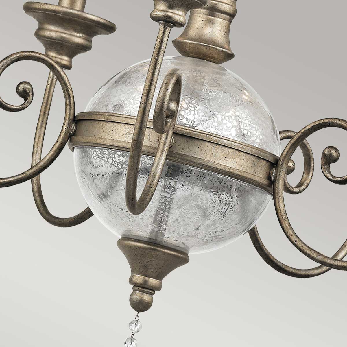 Pendelleuchte Rosalie (goldfarben) 5x - Elstead Lighting